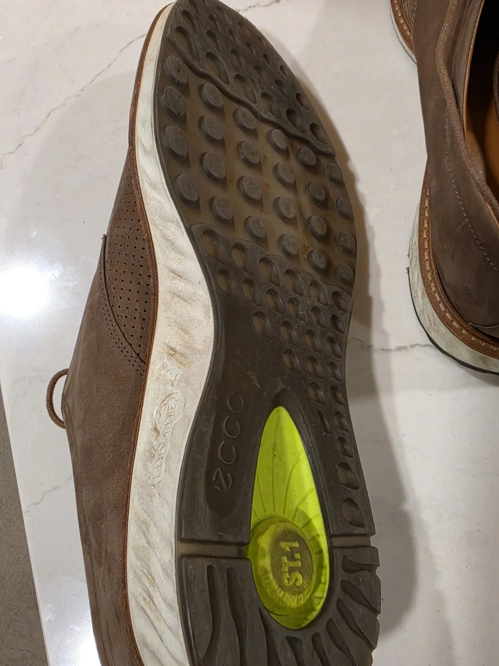 Ecco Men's Taupe Perforated Suede Chukka Lace-Ups Size 46 / US 12